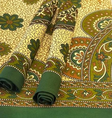 BEDSHEET JAIPUR PRINTED 90X108 2 PILLOW COVER